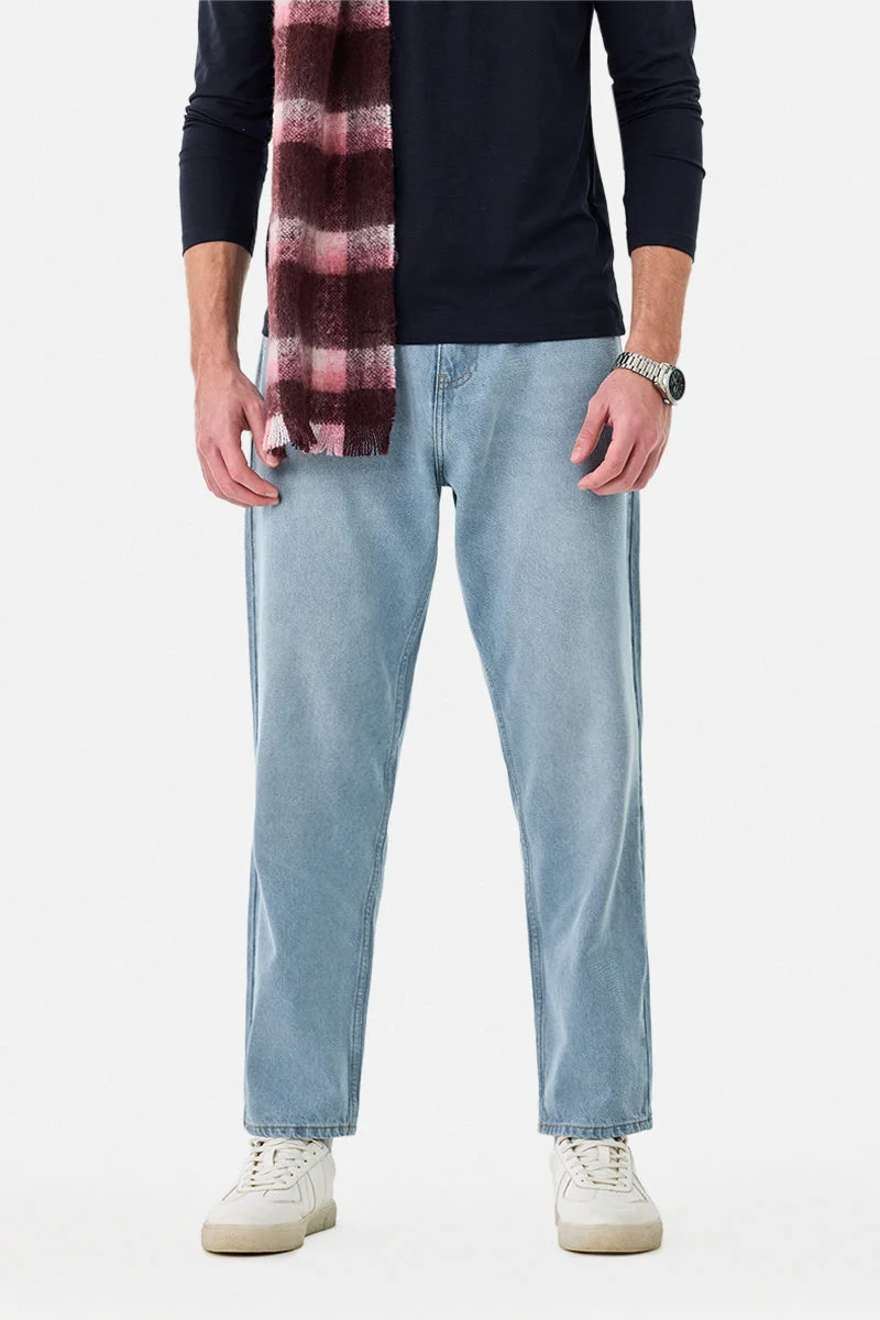 سنيتش Washed Baggy Jeans